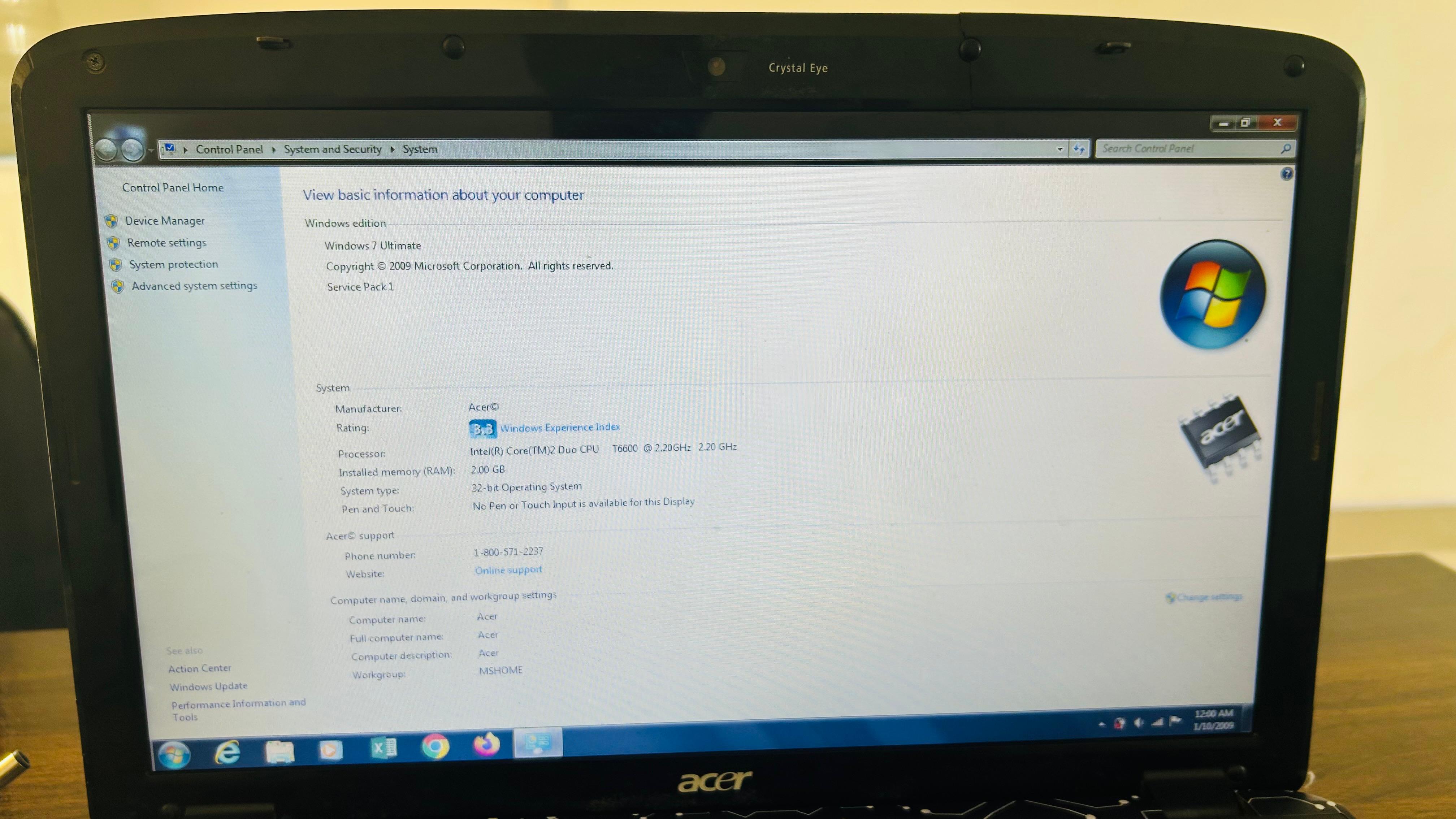 Old ACER Laptop